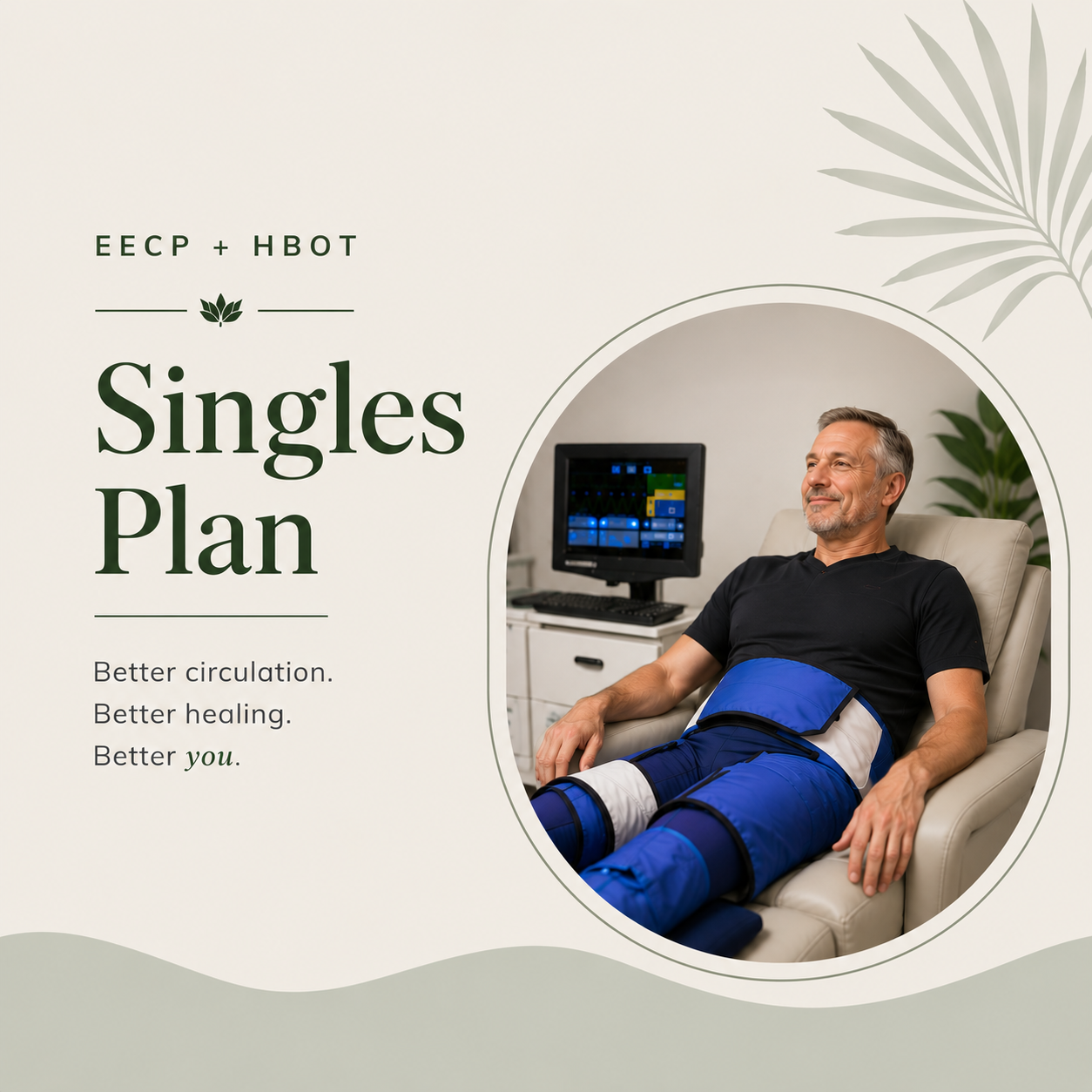 EECP + HBOT Singles Plan